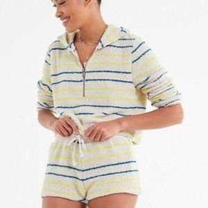 Out from Under x Urban Outfitters neon striped fleece hoodie